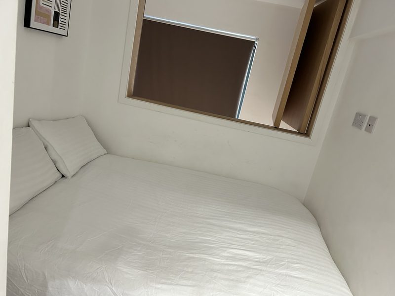 After: bedroom reset with fresh linen