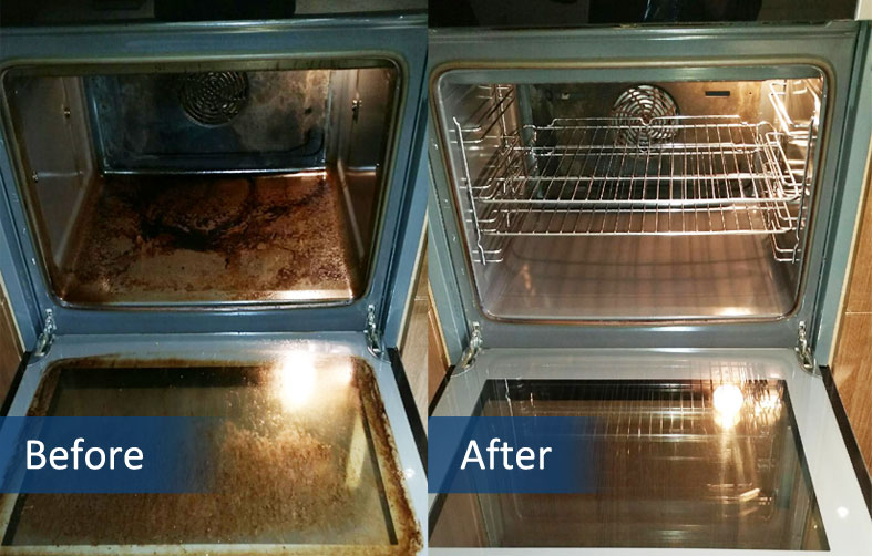 Oven deep clean before and after — Bloom Clean Services Manchester