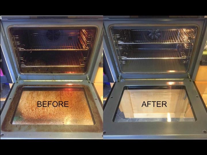 Oven restoration before and after — Bloom Clean Services Manchester